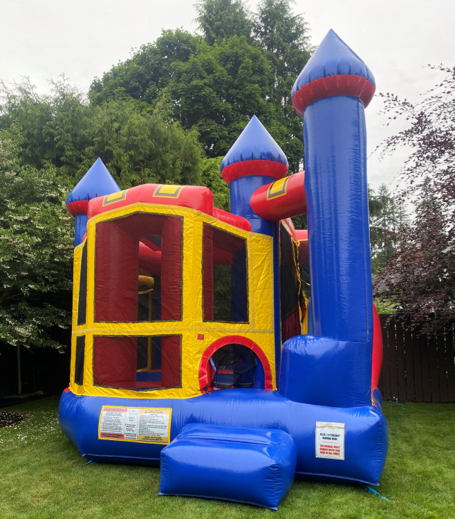 Large Bouncy Castle & Slide (Blue)